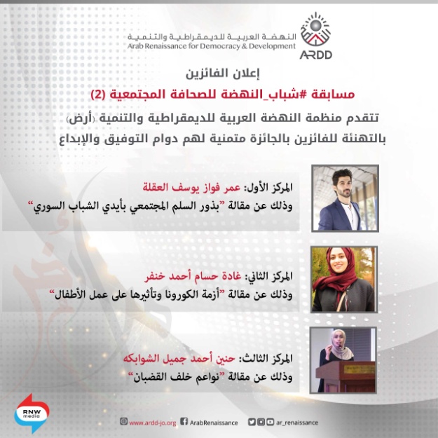 ARDD celebrates #AlNahdaYouth Social Journalism Contest Winners