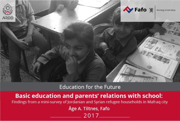 Basic education and parents’ relations with school: Findings from a mini-survey of Jordanian and Syrian refugee households in Mafraq city